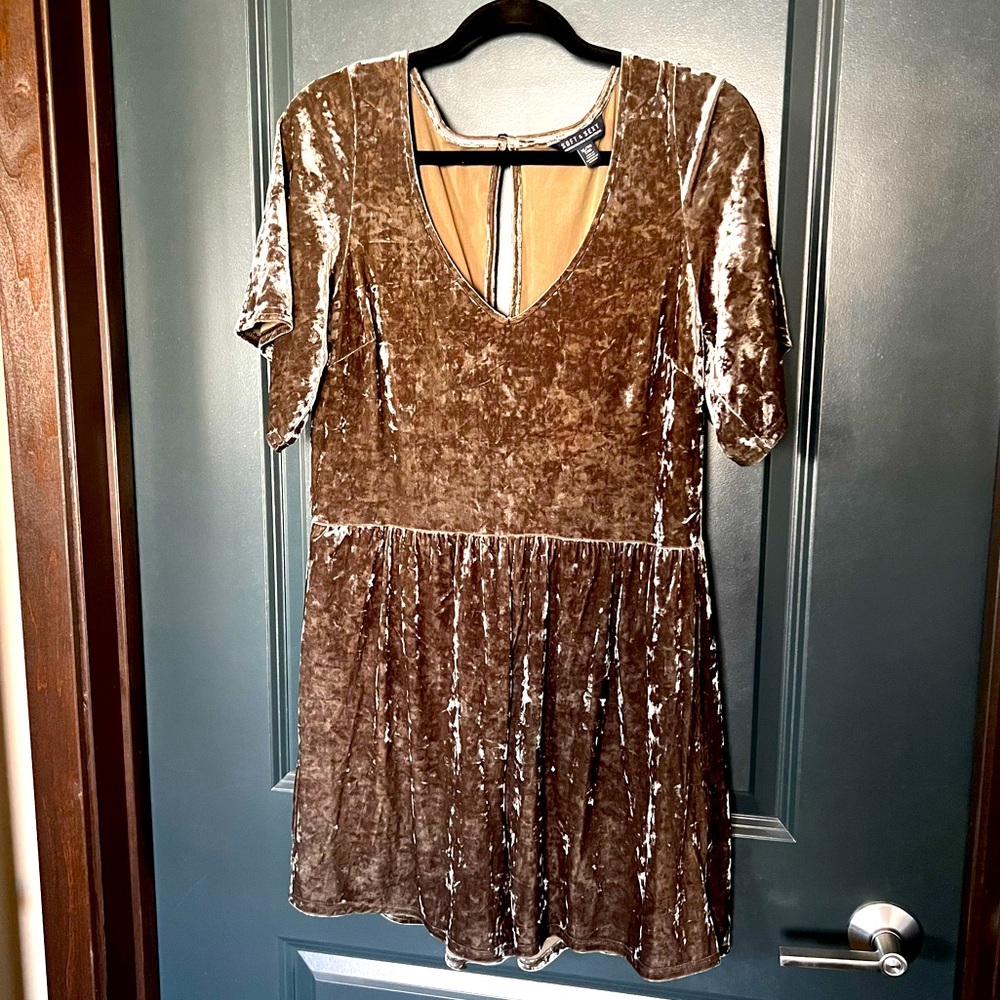 American Eagle Soft & Sexy Crushed Velvet Romper
